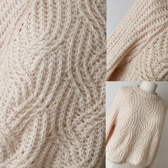 UO Kimchi Blue Bella Cable Knit Pullover Sweater - Picture 4 of 8